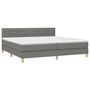 Voir la diapositive 4 : VIDAXL Sommier a lattes de lit et matelas et LED Gris fonce 200x200 cm