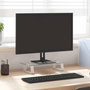 Voir la diapositive 1 : VIDAXL Support de moniteur blanc 40x20x8 cm verre trempé et métal