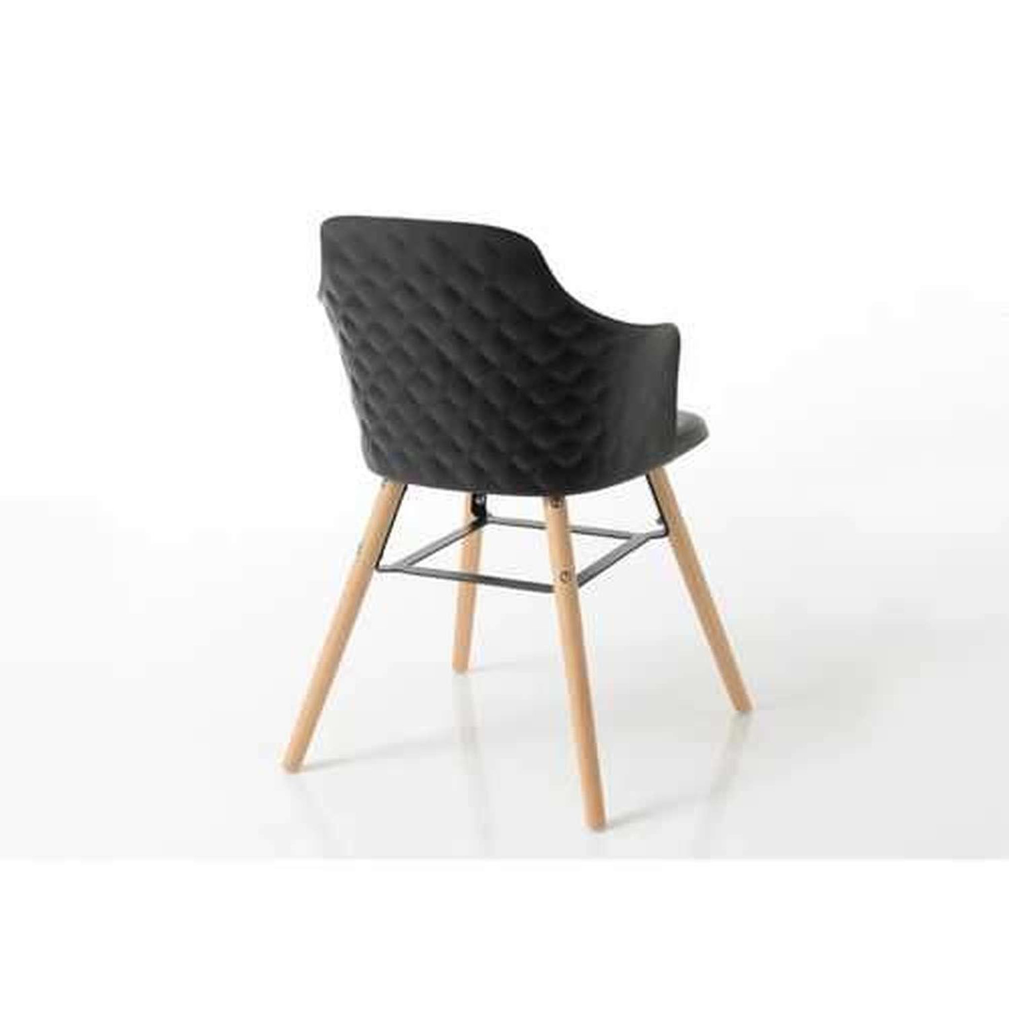 Voir la diapositive 3 : Amadeus Lot de 2 chaises niels - noir