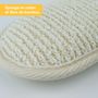 Voir la diapositive 3 : VIVEZEN Éponge exfoliante et nettoyante en fibre de bambou double face 13 x 8 x 3 cm