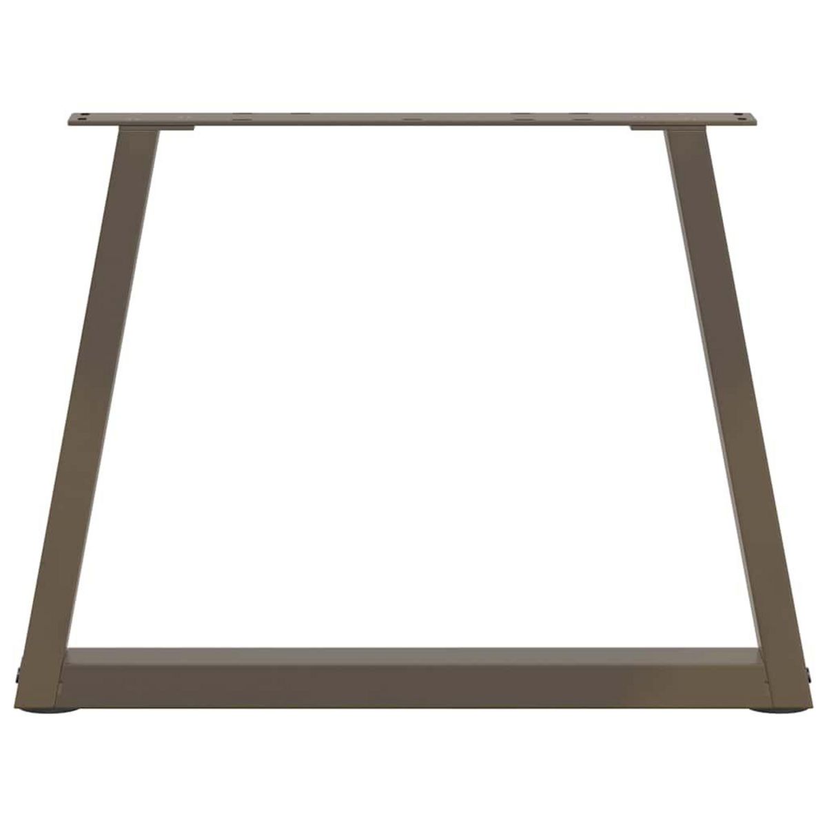 VIDAXL Pieds de table a manger en forme de V 2 pcs acier naturel acier