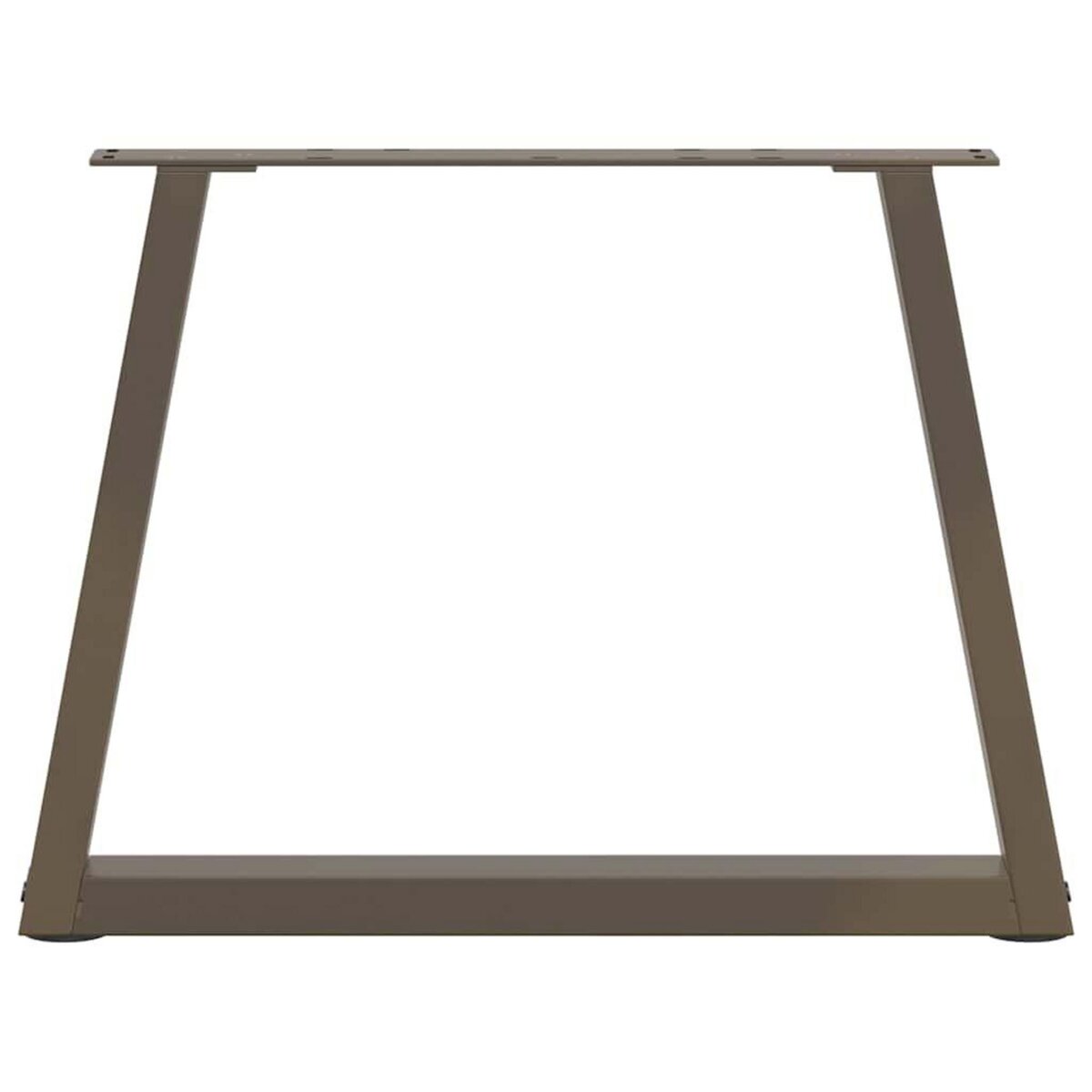 VIDAXL Pieds de table a manger en forme de V 2 pcs acier naturel acier