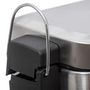 Voir la diapositive 3 : FIVE Poubelle de Salle de Bain Inox  Rectangle  5L Argent