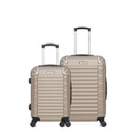 BLUESTAR BLUESTAR - Lot de 2 - Valise weekend et valise cabine LIMA. Coloris disponibles : Noir, Gris