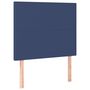 Voir la diapositive 4 : VIDAXL Tete de lit a LED Bleu 90x5x118/128 cm Tissu