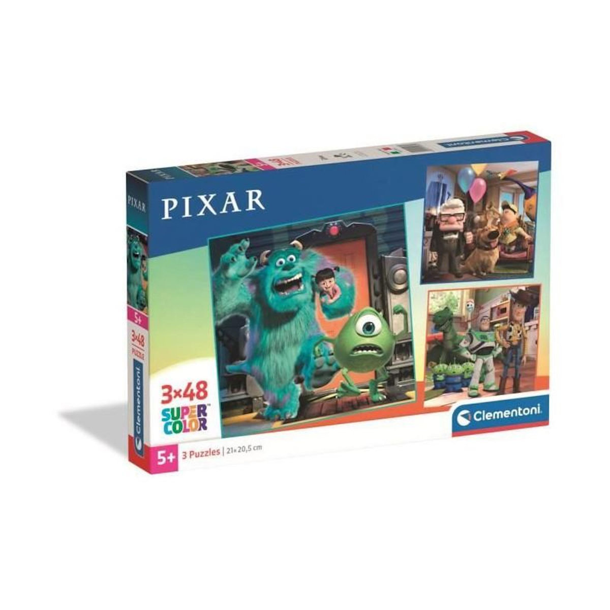 CLEMENTONI Puzzle enfant 3 x 48 pièces – Disney Pixar – Clementoni – Dès 4 ans