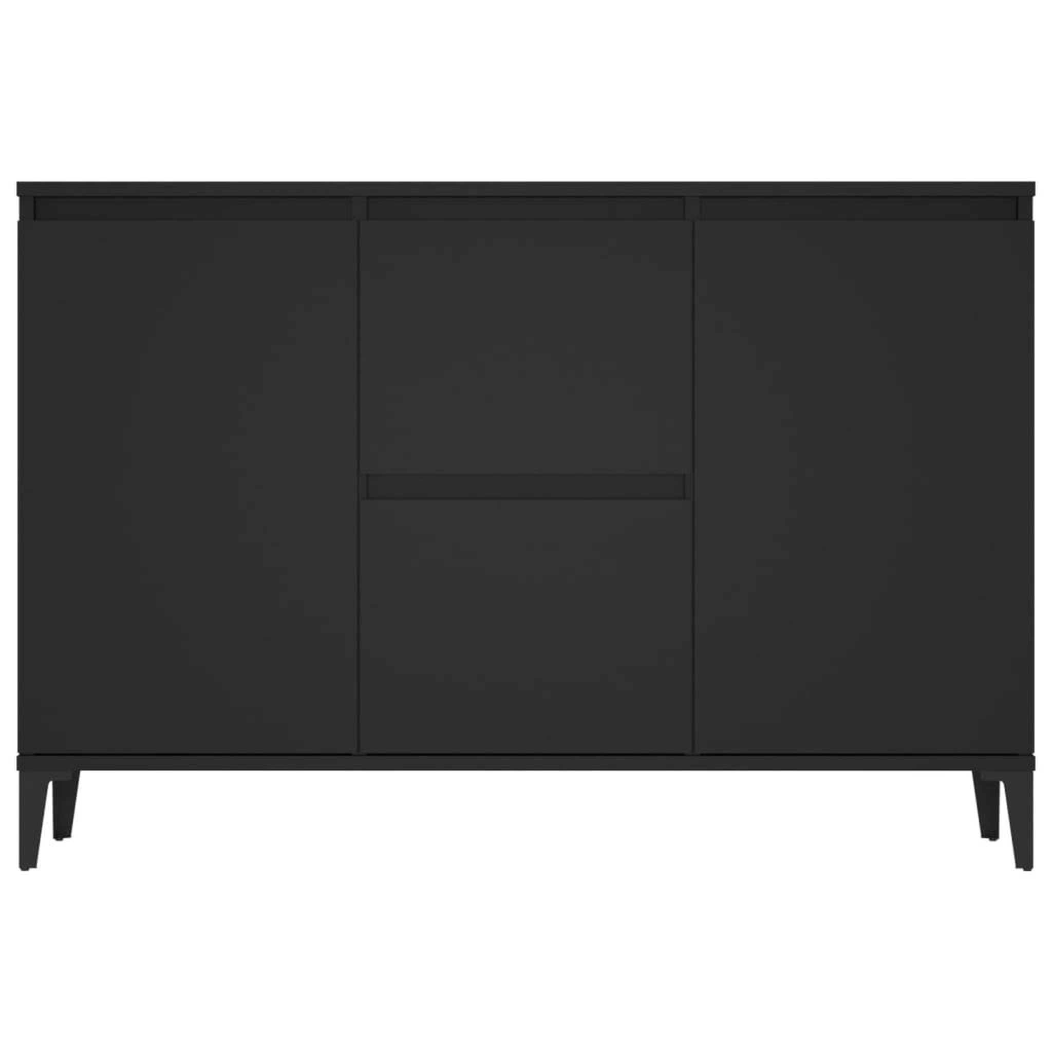 Voir la diapositive 5 : VIDAXL Buffet noir 104x35x70 cm bois d'ingenierie