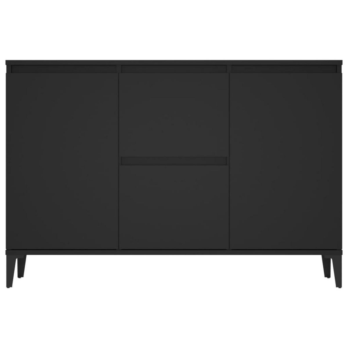 VIDAXL Buffet noir 104x35x70 cm bois d'ingenierie