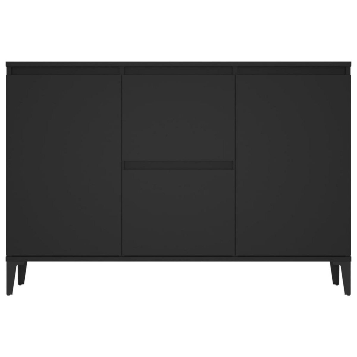 VIDAXL Buffet noir 104x35x70 cm bois d'ingenierie