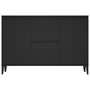 Voir la diapositive 5 : VIDAXL Buffet noir 104x35x70 cm bois d'ingenierie