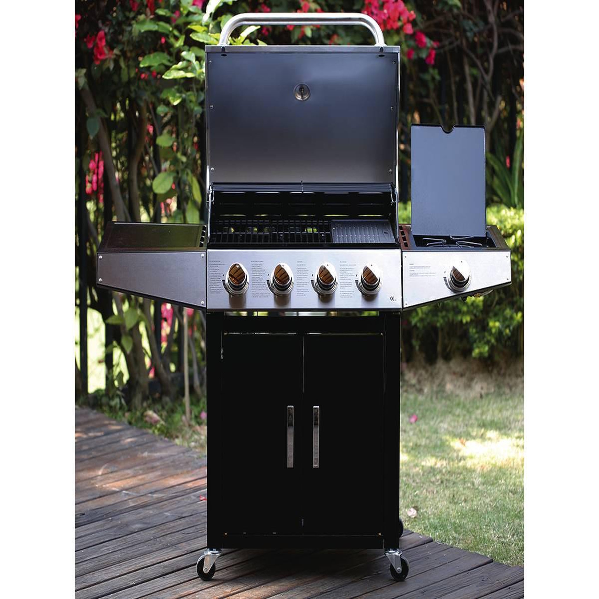 Voir la diapositive 3 : Habitat et Jardin Barbecue gaz  party 5  - 5 brûleurs dont 1 latéral - 15.2 kw