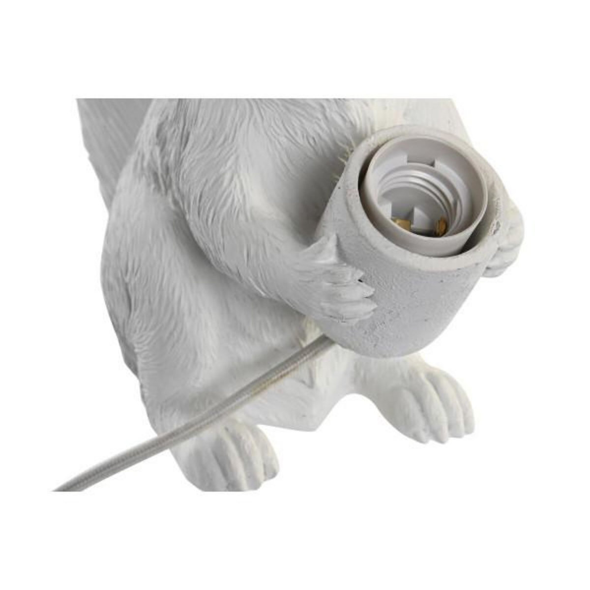 MARKET24 Lampe de bureau DKD Home Decor Blanc Résine 50 W (26 x 13,5 x 28 cm)