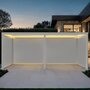Voir la diapositive 2 : SWEEEK Pergola bioclimatique motorisée aluminium 6x3m LED + 4 stores 3m Triomphe