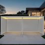 Voir la diapositive 2 : SWEEEK Pergola bioclimatique motorisée aluminium 6x3m LED + 4 stores 3m Triomphe