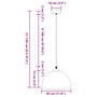 Voir la diapositive 6 : VIDAXL Lampes suspendues 2 pcs hauteur reglable E27 noir Ø 30 cm metal