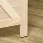 Voir la diapositive 5 : HOMCOM Paravent intérieur en bois 4 panneaux 152 x 144,5 cm pliable bois naturel