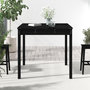 Voir la diapositive 3 : VIDAXL Table de jardin noir 82,5x82,5x76 cm bois massif de pin