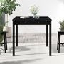 Voir la diapositive 3 : VIDAXL Table de jardin noir 82,5x82,5x76 cm bois massif de pin