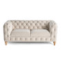 Voir la diapositive 1 : LISA DESIGN Walter - canapé 3 places chesterfield en velours - pieds bois