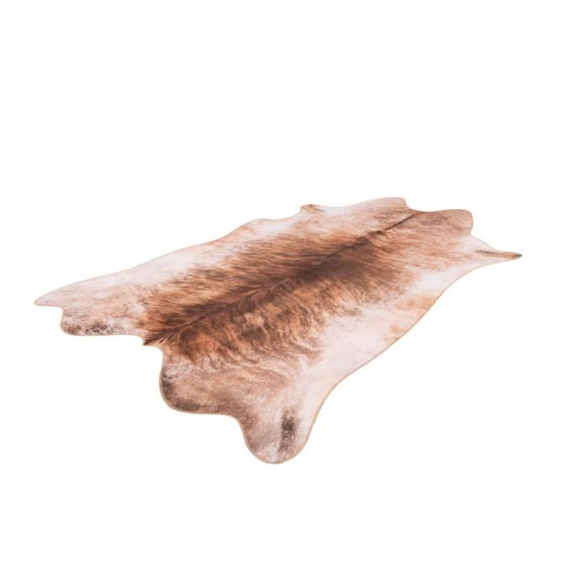 Paris Prix Tapis Tissé Imprimé Animal  Western  Marron Clair