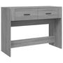 Voir la diapositive 2 : VIDAXL Table console Sonoma gris 100x39x75 cm Bois d'ingenierie