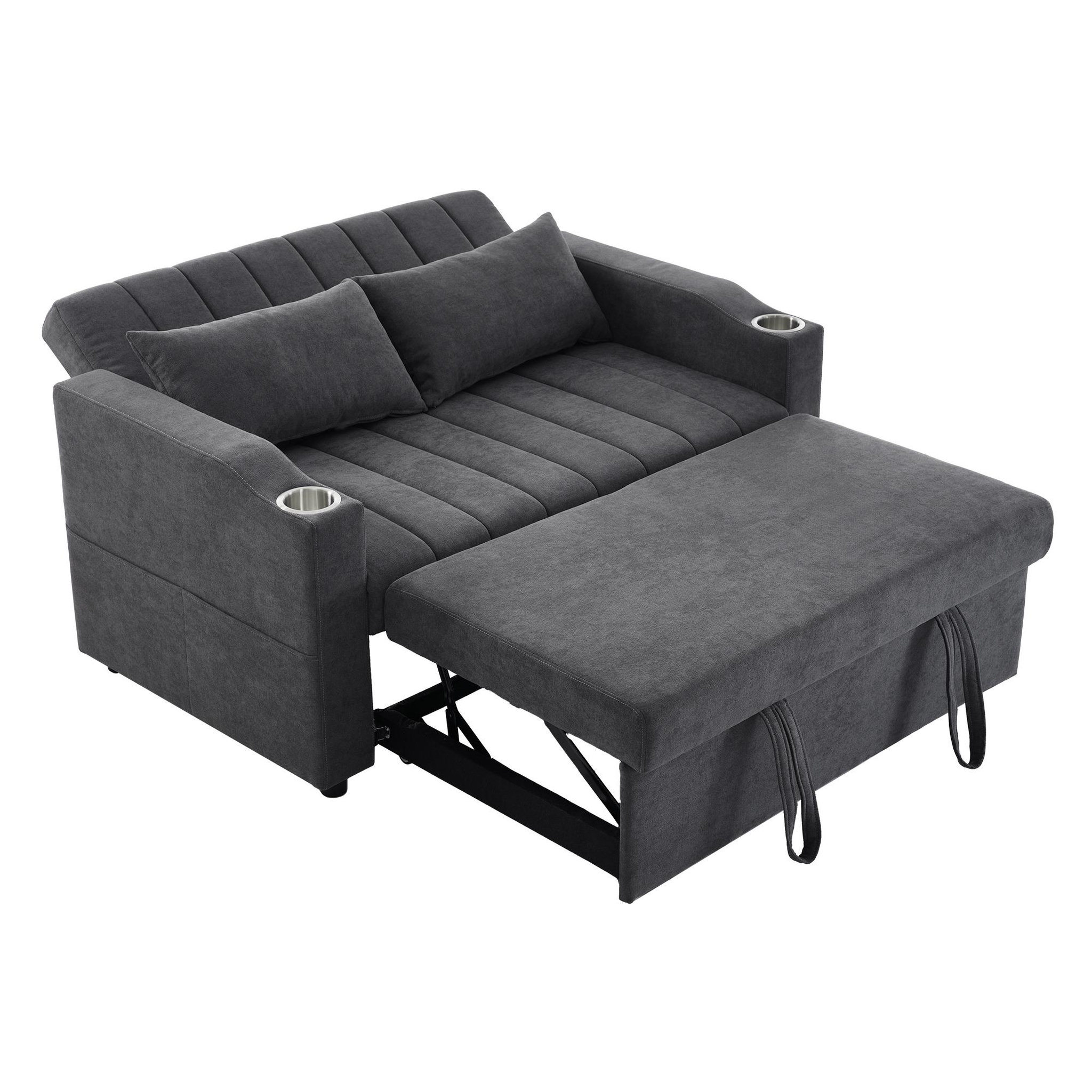 Voir la diapositive 1 : MERAX Canapé droit convertible