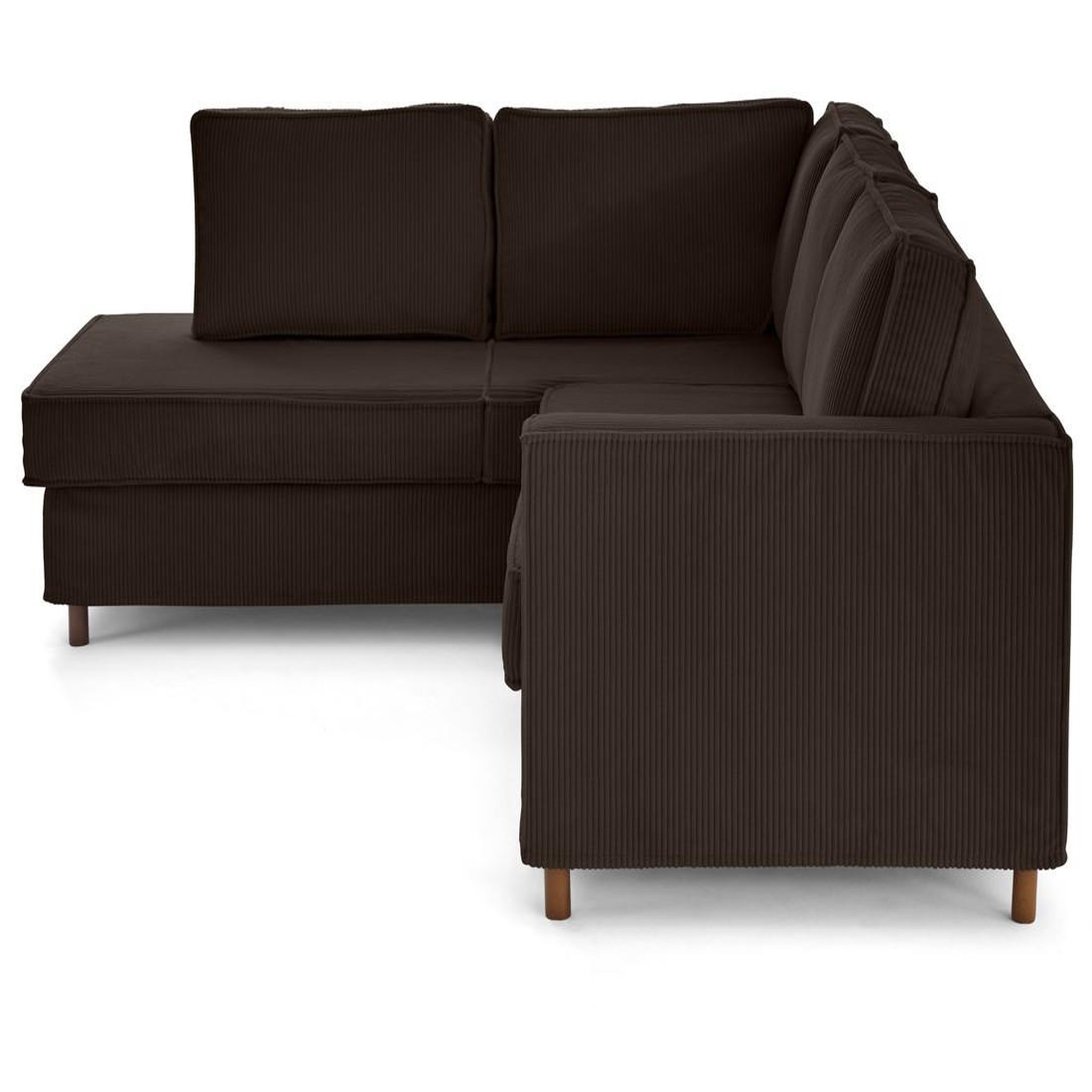 Voir la diapositive 5 : LISA DESIGN Jake - canapé déhoussable d'angle gauche 5 places en velours côtelé