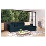Voir la diapositive 1 : Canapé d'angle convertible réversible 5 places avec niche de rangement fixe à droite tissu STYL 