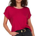 Only T-shirt  Foncé Femme Only Moster. Coloris disponibles : Rose