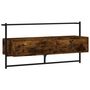 Voir la diapositive 2 : VIDAXL Meuble TV mural chene fume 100,5x30x51 cm bois d'ingenierie
