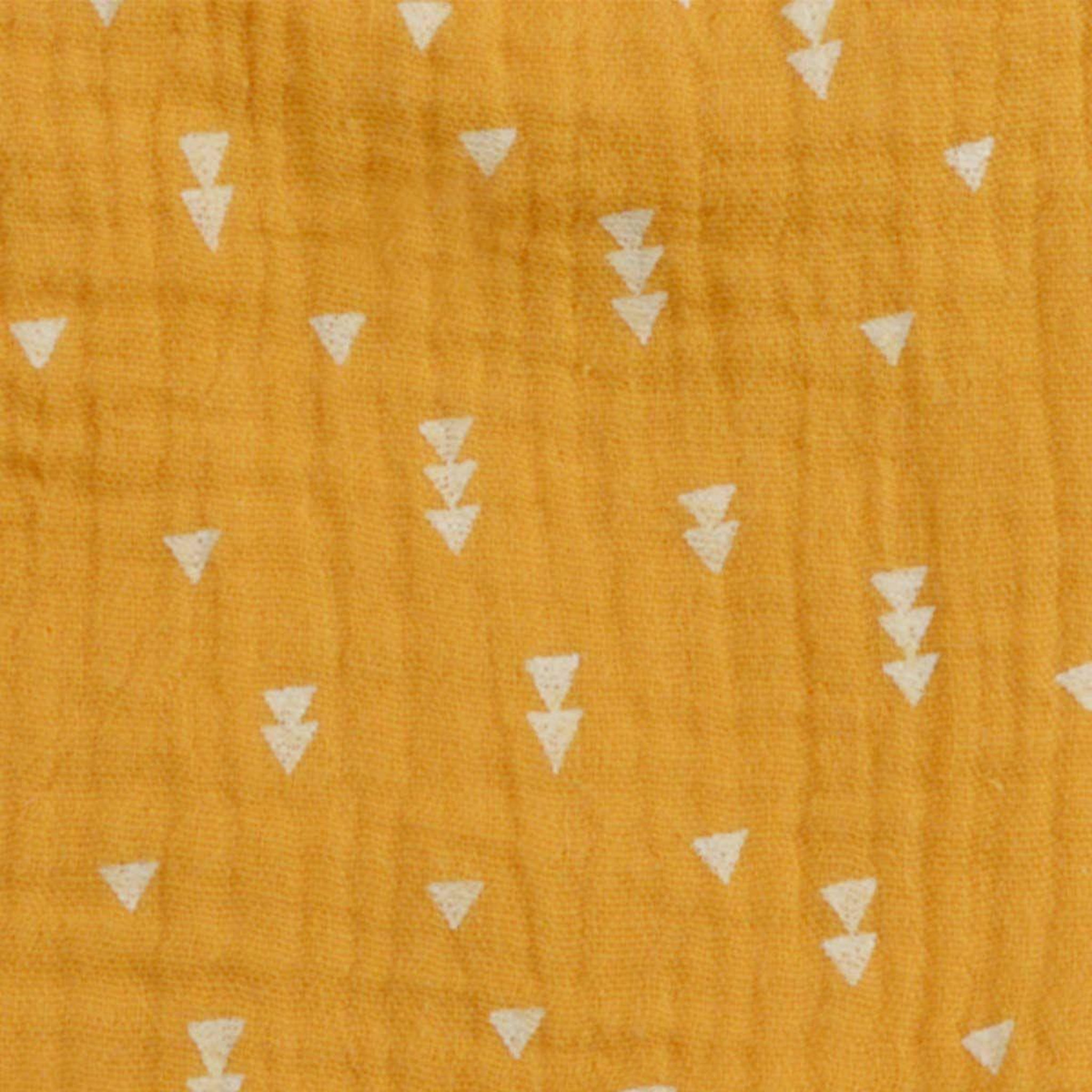 Voir la diapositive 3 : BEBE DOUCEUR Lot de 3 langes bébé  absorbant  70x70cm moutarde