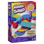 SPIN MASTER Coffret sable Arc-En-Ciel 390 g + 6 accessoires Kinetic Sand