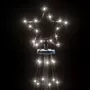 VIDAXL Arbre de Noël cone 108 LED Blanc froid 70x180 cm