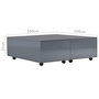 Voir la diapositive 6 : VIDAXL Table basse Gris brillant 100x100x35 cm