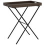 Voir la diapositive 2 : VIDAXL Table a plateau pliable marron 65x40x75 cm resine tressee