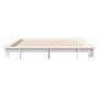 Voir la diapositive 4 : VIDAXL Cadre de lit sans matelas blanc 150x200 cm bois de pin massif