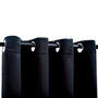 Voir la diapositive 3 : VIDAXL Rideau occultant avec anneaux en metal Noir 290x245 cm