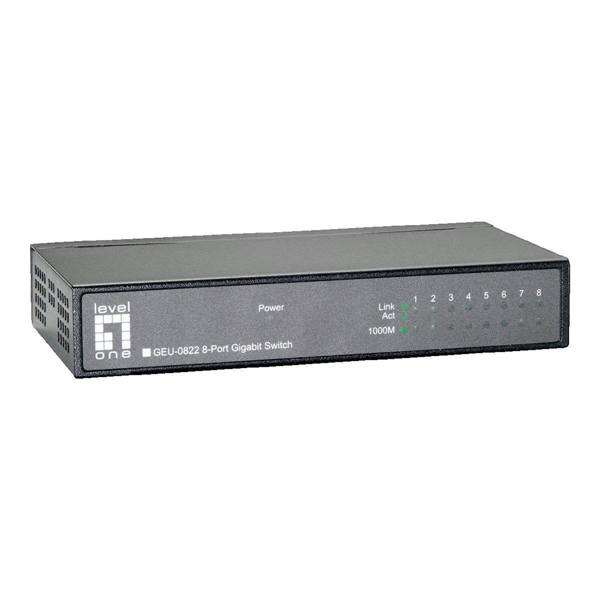 VLEC Commutateur Ethernet non géré LevelOne GEU-0822 8 ports Gigabit