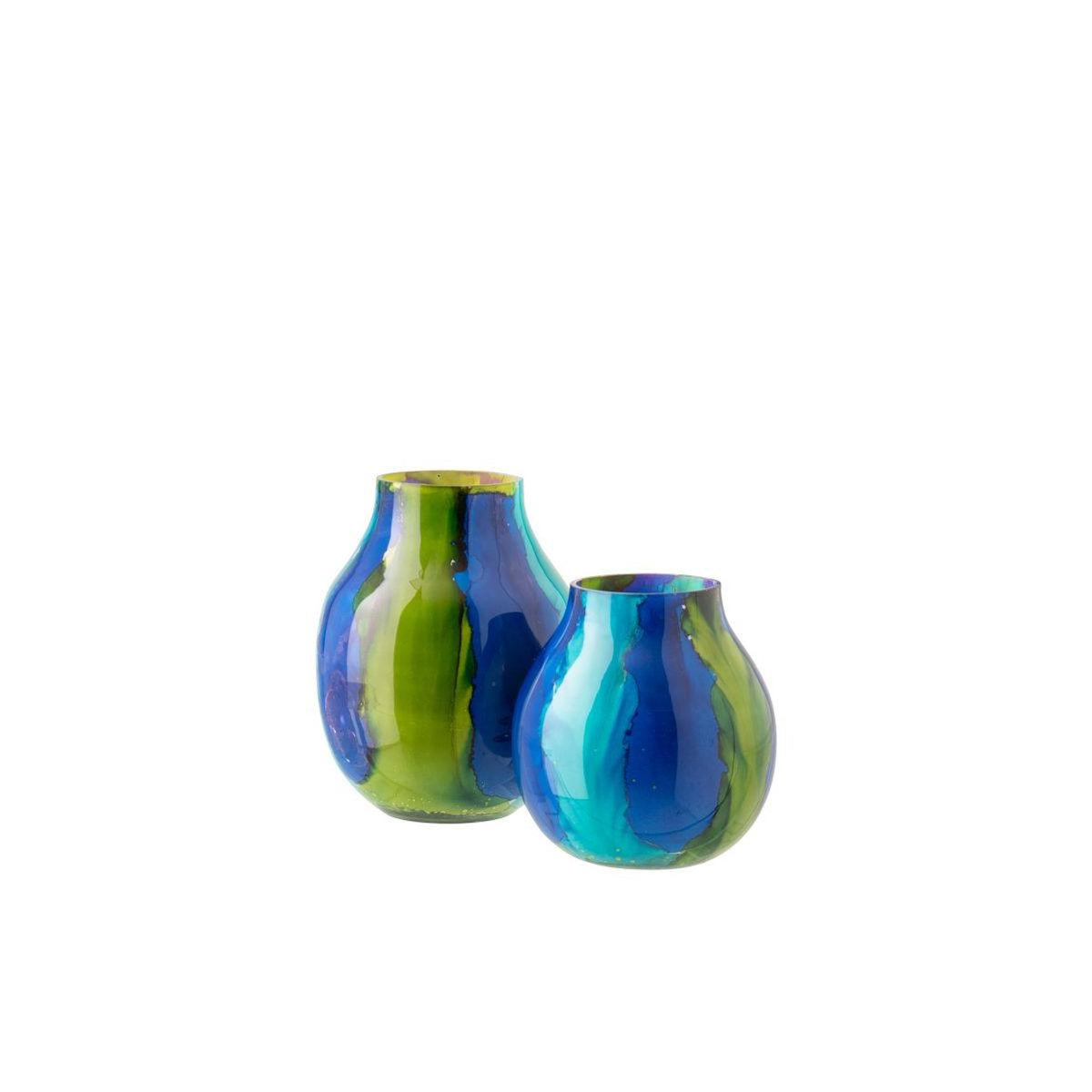 Paris Prix Photophore Déco en Verre  Rio  20cm Bleu