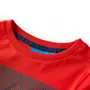 VIDAXL T-shirt enfants a manches longues rouge 140