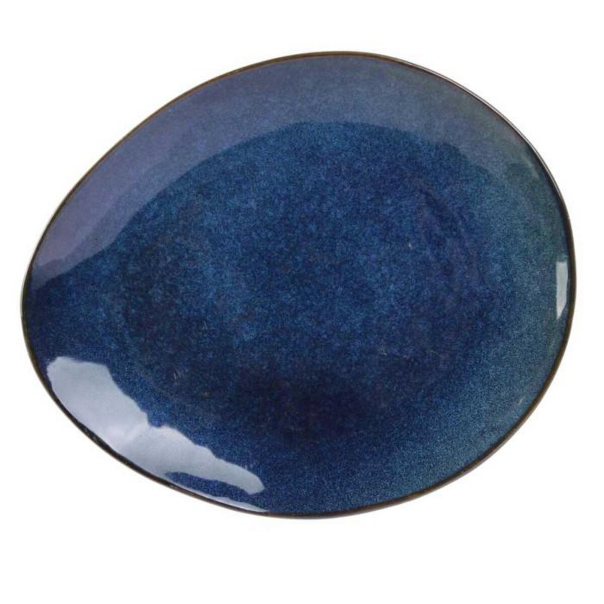 Paris Prix Lot de 6 Assiettes à Dessert  Au Grès  22cm Bleu