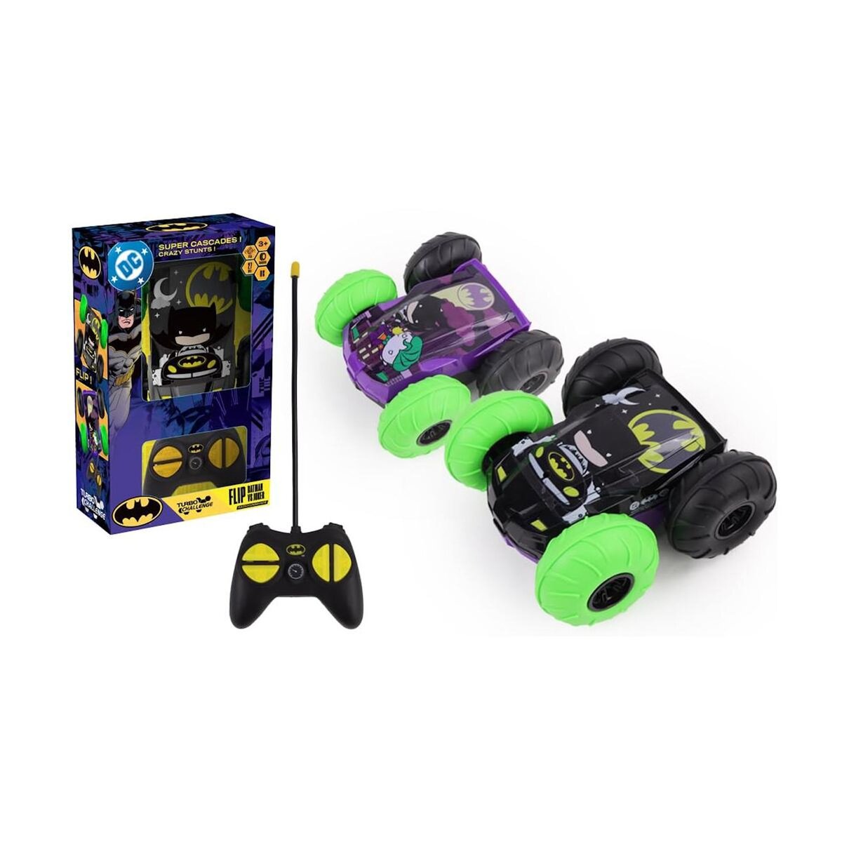 TURBO CHALLENGE Voilture telecommande  Flip Batman Vs Joker