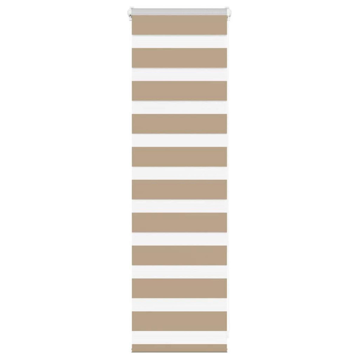 VIDAXL Store zebre marron sable largeur du tissu 35,9 cm polyester