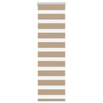 VIDAXL Store zebre marron sable largeur du tissu 35,9 cm polyester