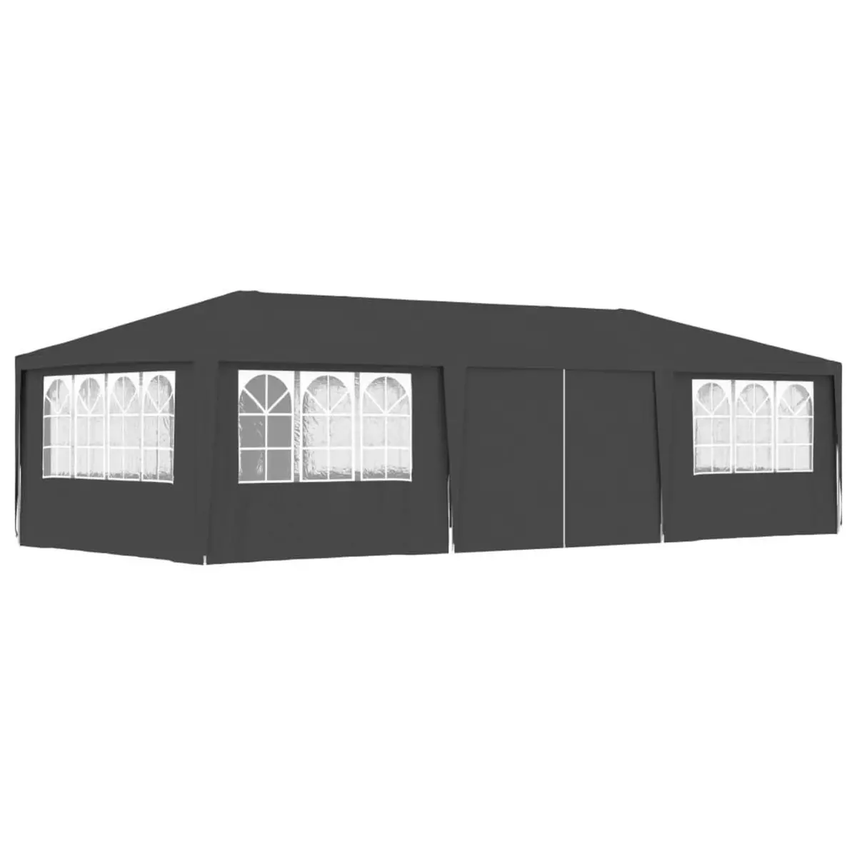 VIDAXL Tente de reception et parois laterales 4x9 m Anthracite 90 g/m^2