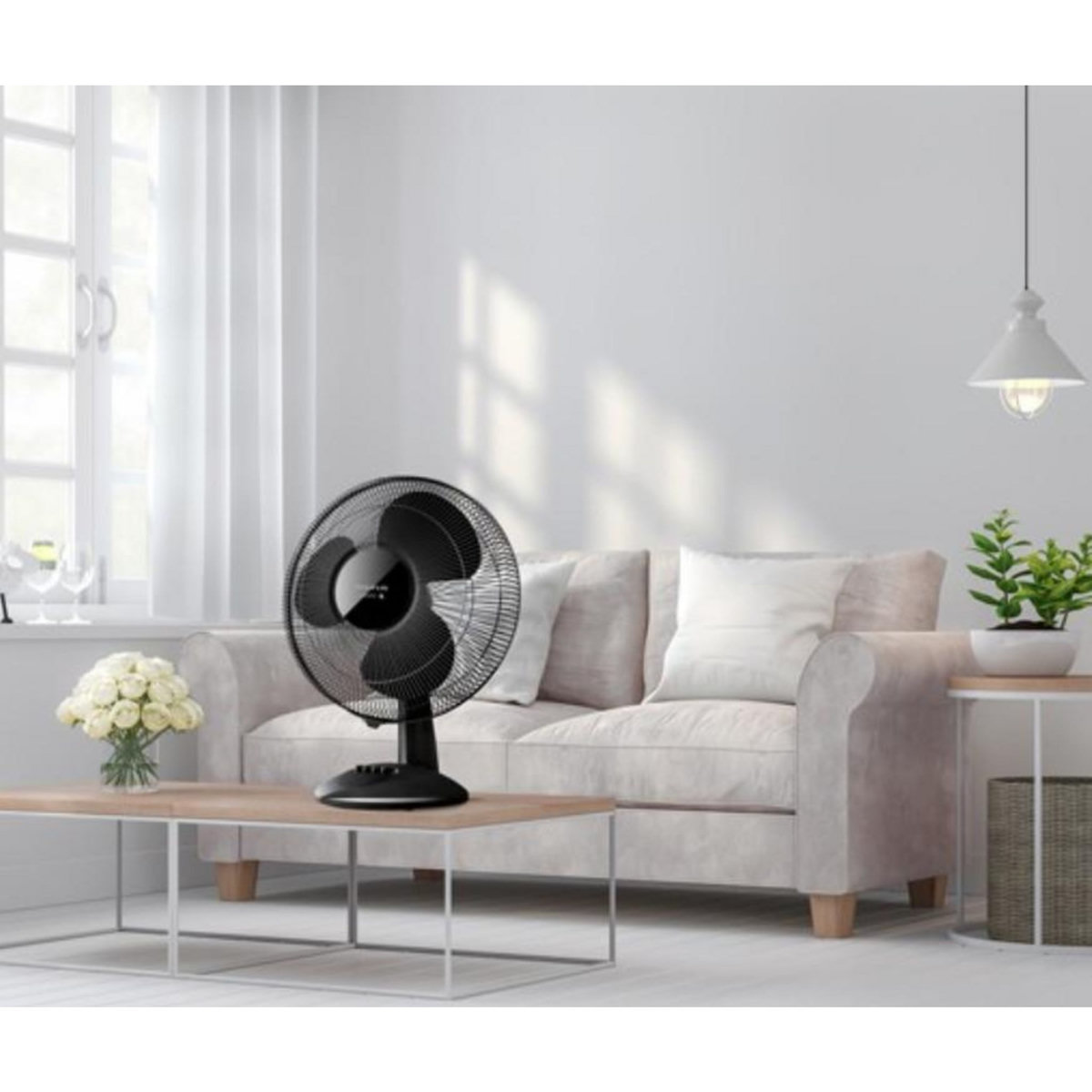 Taurus Alpatec Ventilateur de table 40cm 40w noir - greco 16 elegance