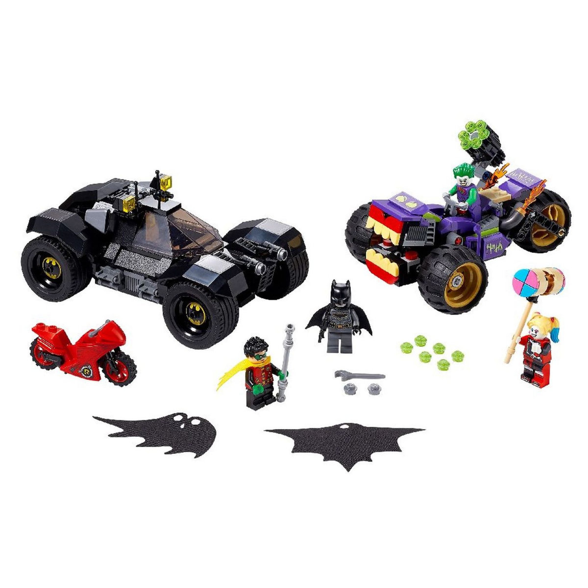 LEGO DC Comics Super Heroes 76159 - La poursuite du Joker en moto à 3 roues