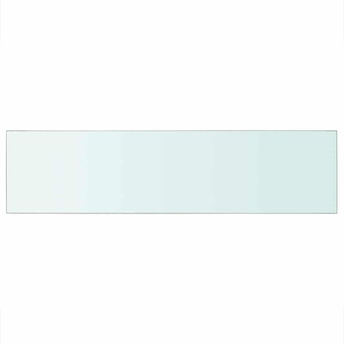 VIDAXL Panneaux d'etagere 2 pcs Verre Transparent 100 x 25 cm
