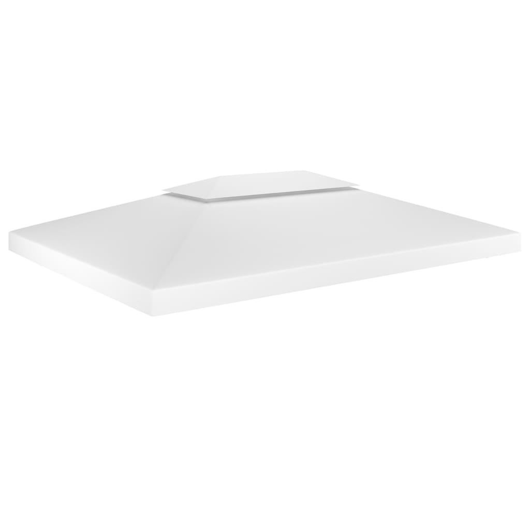Voir la diapositive 1 : VIDAXL Toile de toit de belvedere 2 niveaux 310 g/m^2 4x3 m Blanc