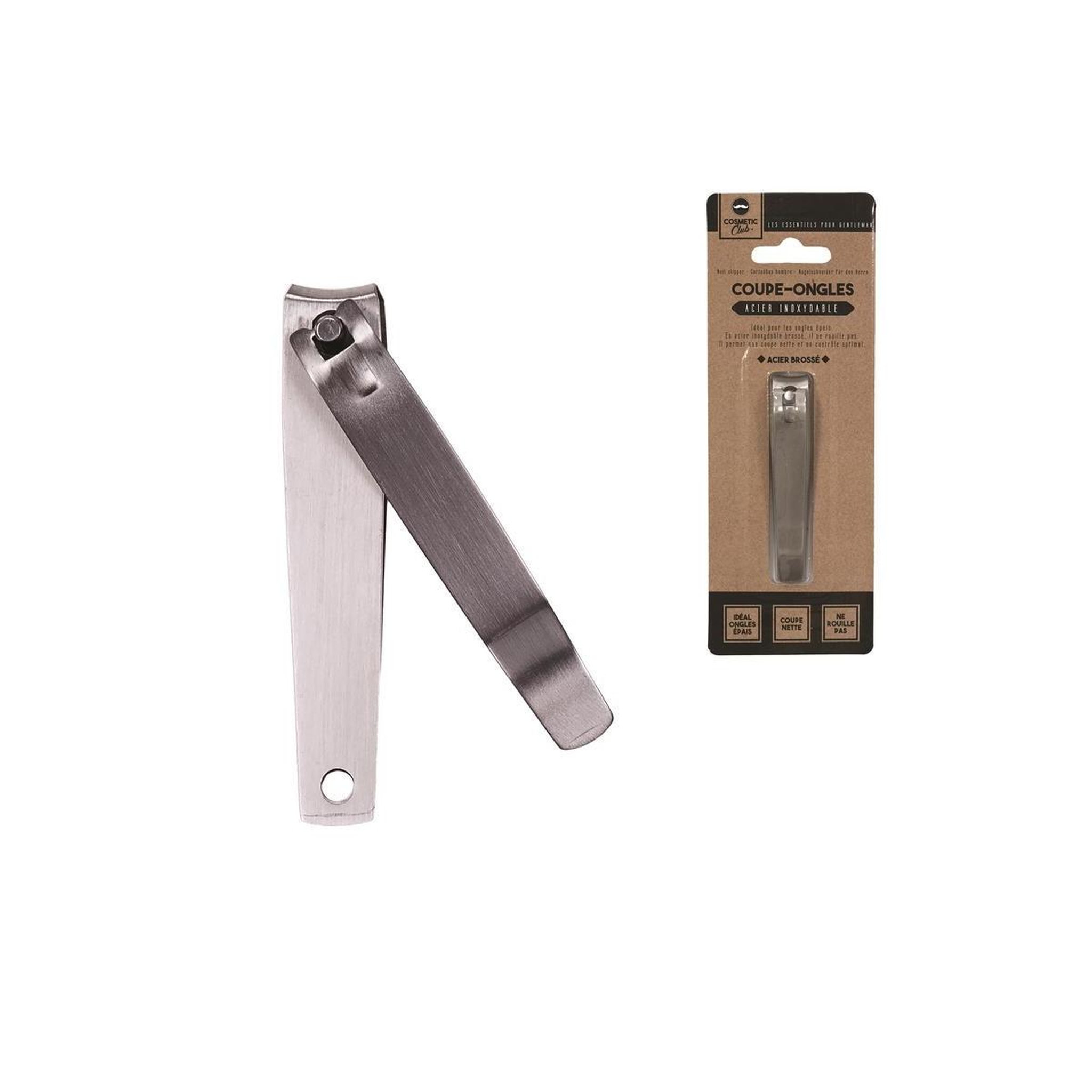 Voir la diapositive 3 : Cosmetic Club Coupe-ongles en acier brossé  beauty  8cm argent